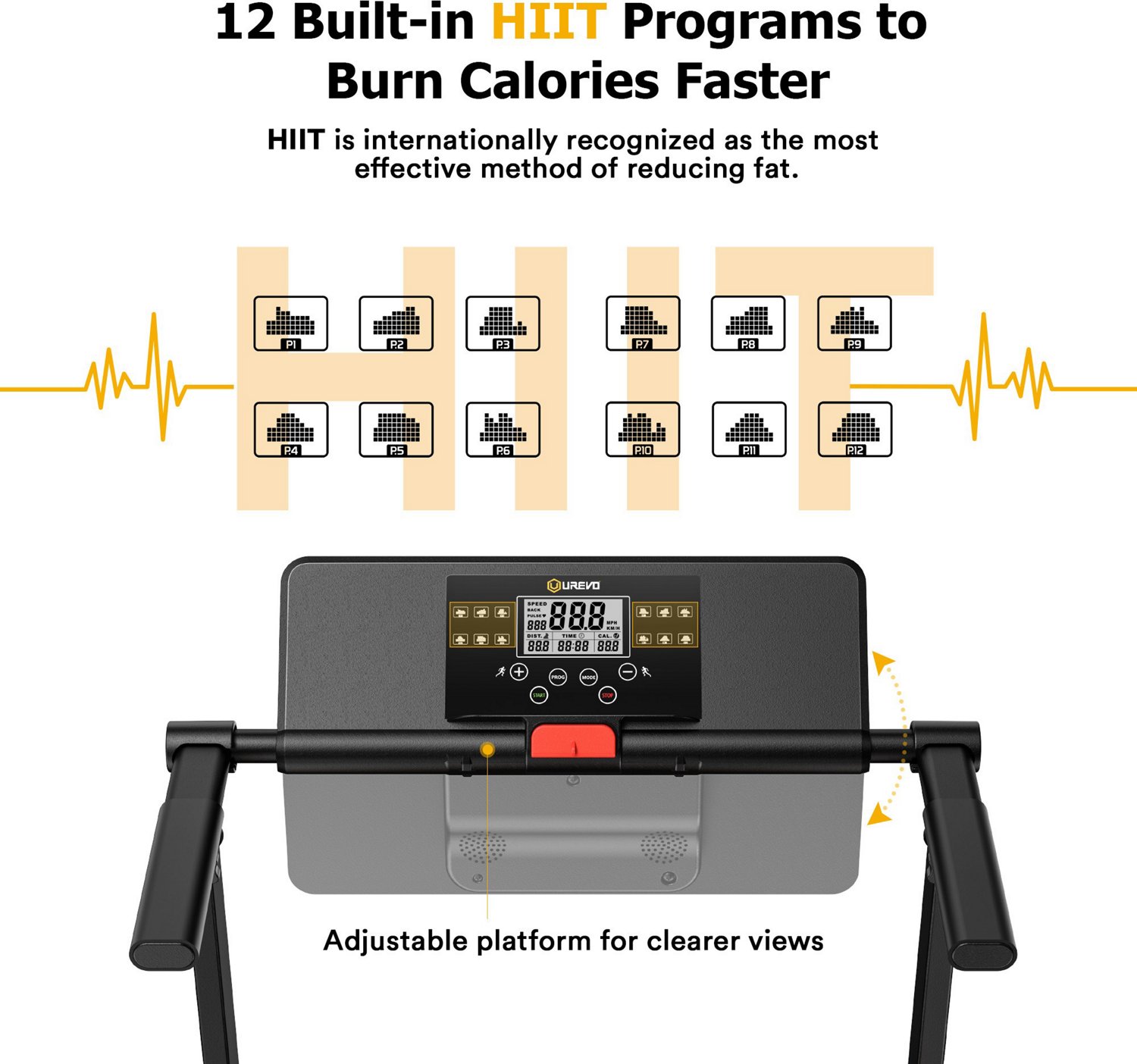 UREVO Folding Mini Treadmill                                                                                                     - view number 2