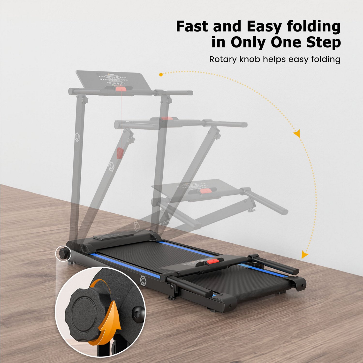 UREVO Folding Mini Treadmill                                                                                                     - view number 6