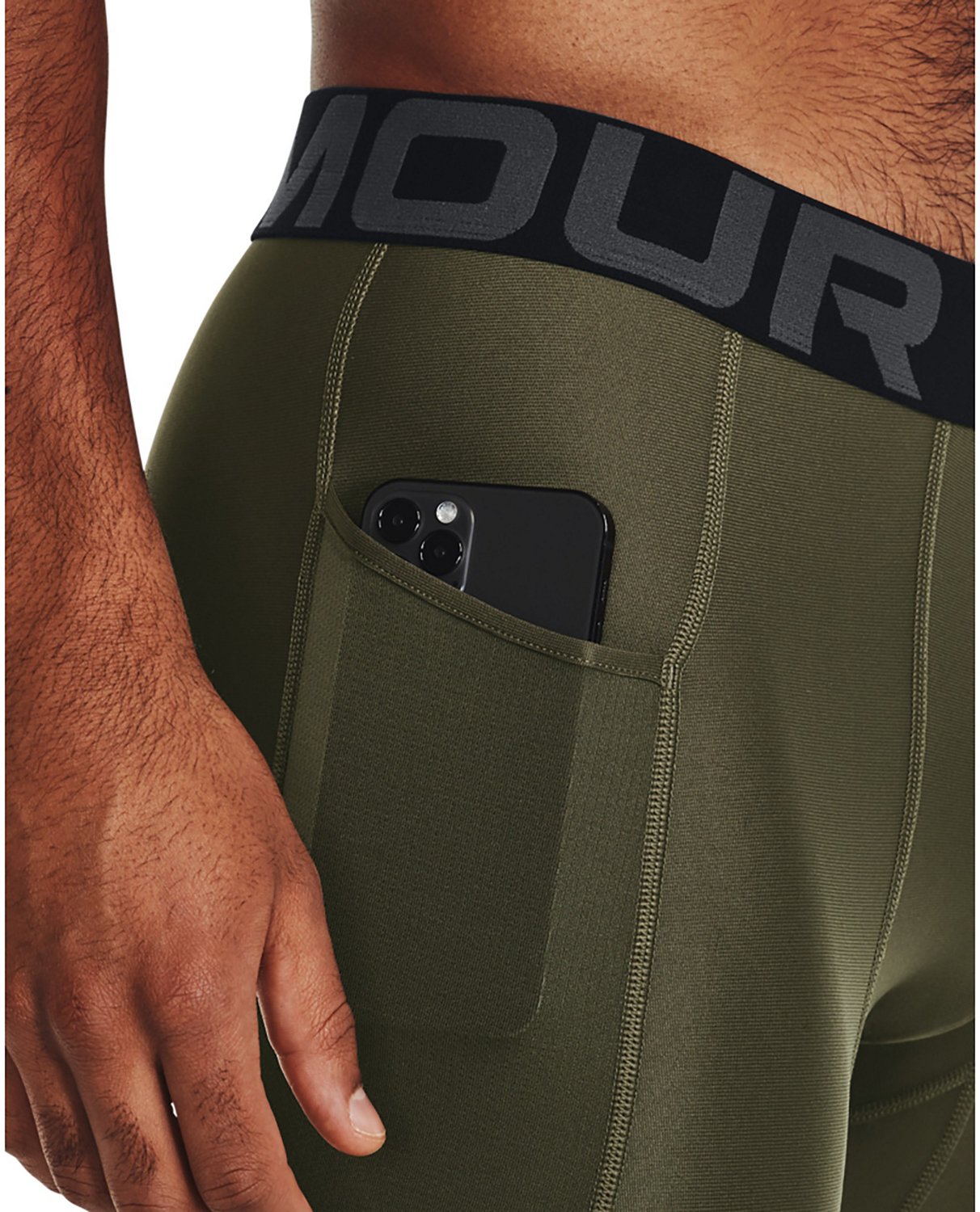 Under Armour Men's HeatGear Compression Shorts 6 in - view number 3