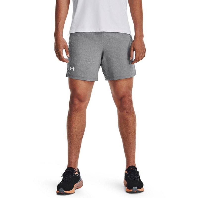 Under Armour Men's Launch SW 7 in Running Shorts Mod Grey/Mod Grey/Reflective, 3X-Large - Men's Running Bottoms at Academy Sports