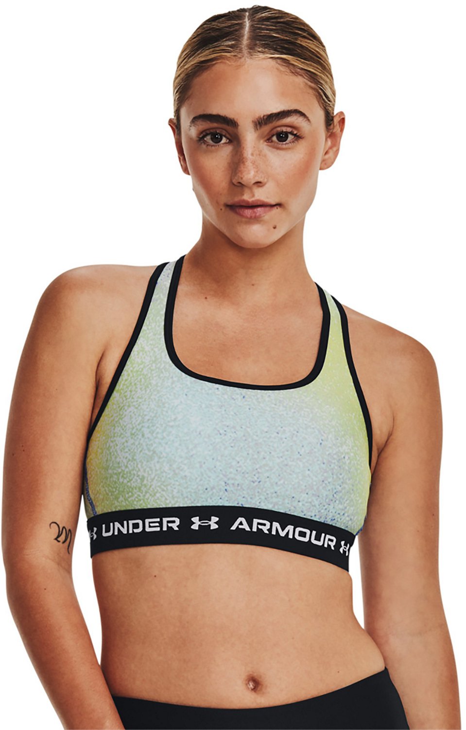 Under Armour Women's Crossback Print Mid Sports Bra                                                                              - view number 1 selected