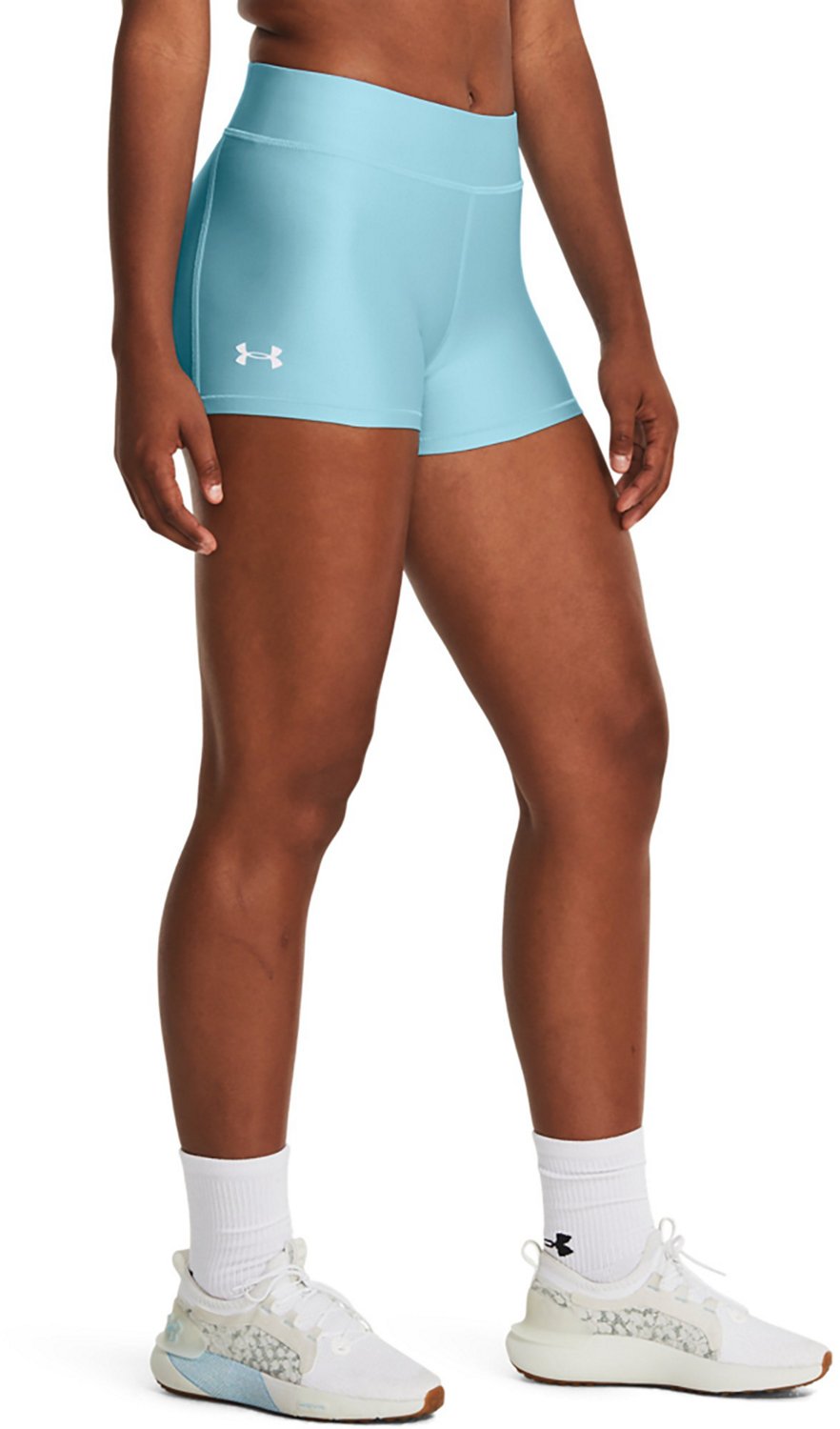 Under Armour Women s HeatGear Armour Mid Rise Shorty Shorts Academy