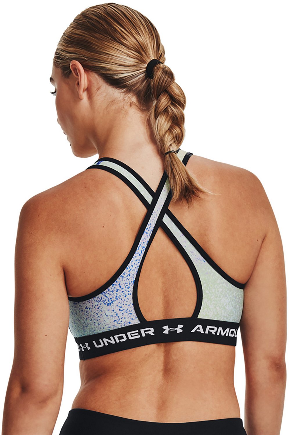 Under Armour Women's Crossback Print Mid Sports Bra                                                                              - view number 2