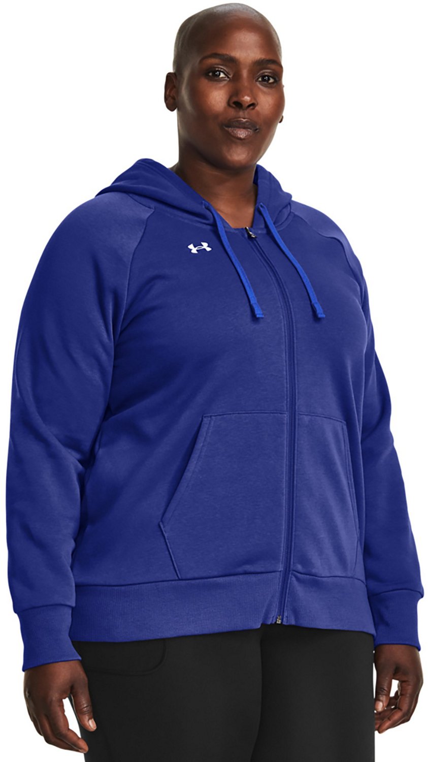 Under Armour Women s Rival Fleece Plus Size Full Zip Hoodie Academy