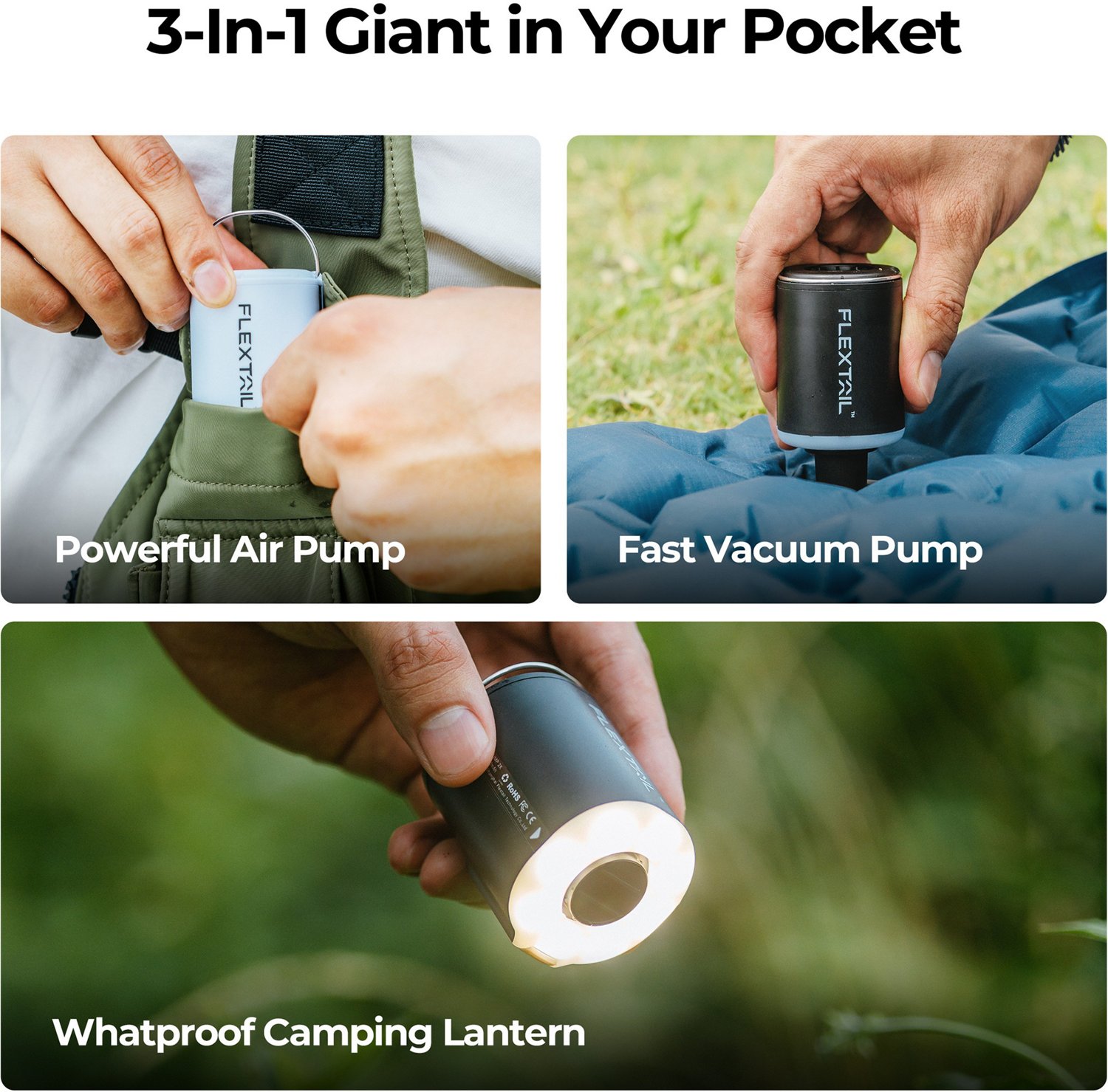 Flextail Tiny Pump 2X with Camping Lantern                                                                                       - view number 7