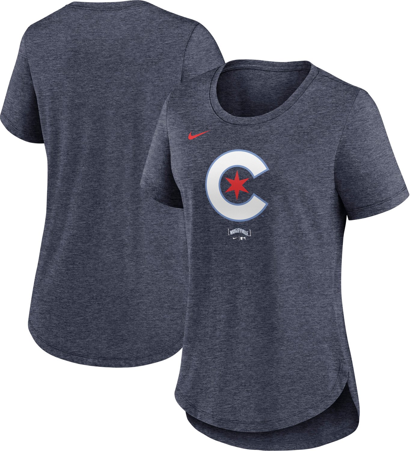 Nike Women's Chicago Cubs City Connect T-shirt                                                                                   - view number 3