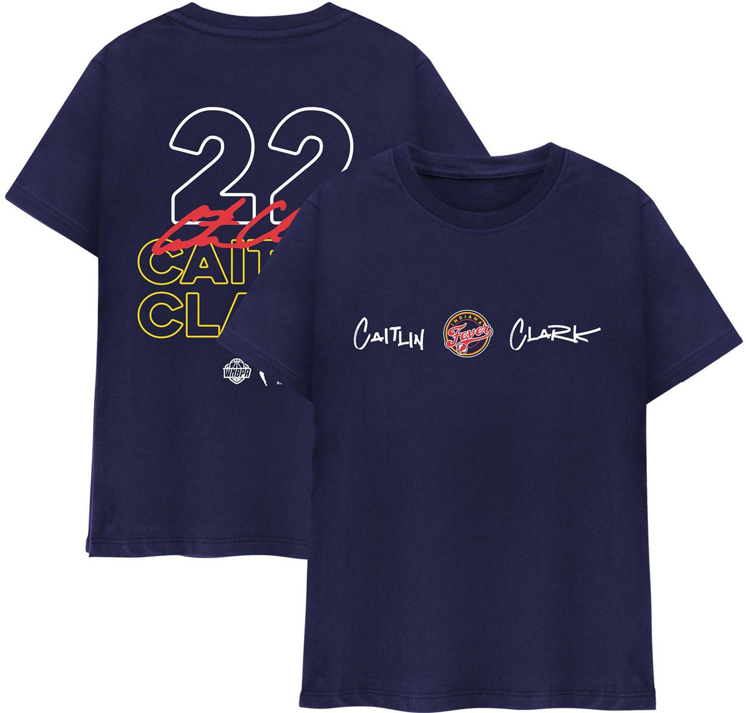 Round21 Indiana Fever WNBA Player Signature Number T-shirt Caitlin Clark