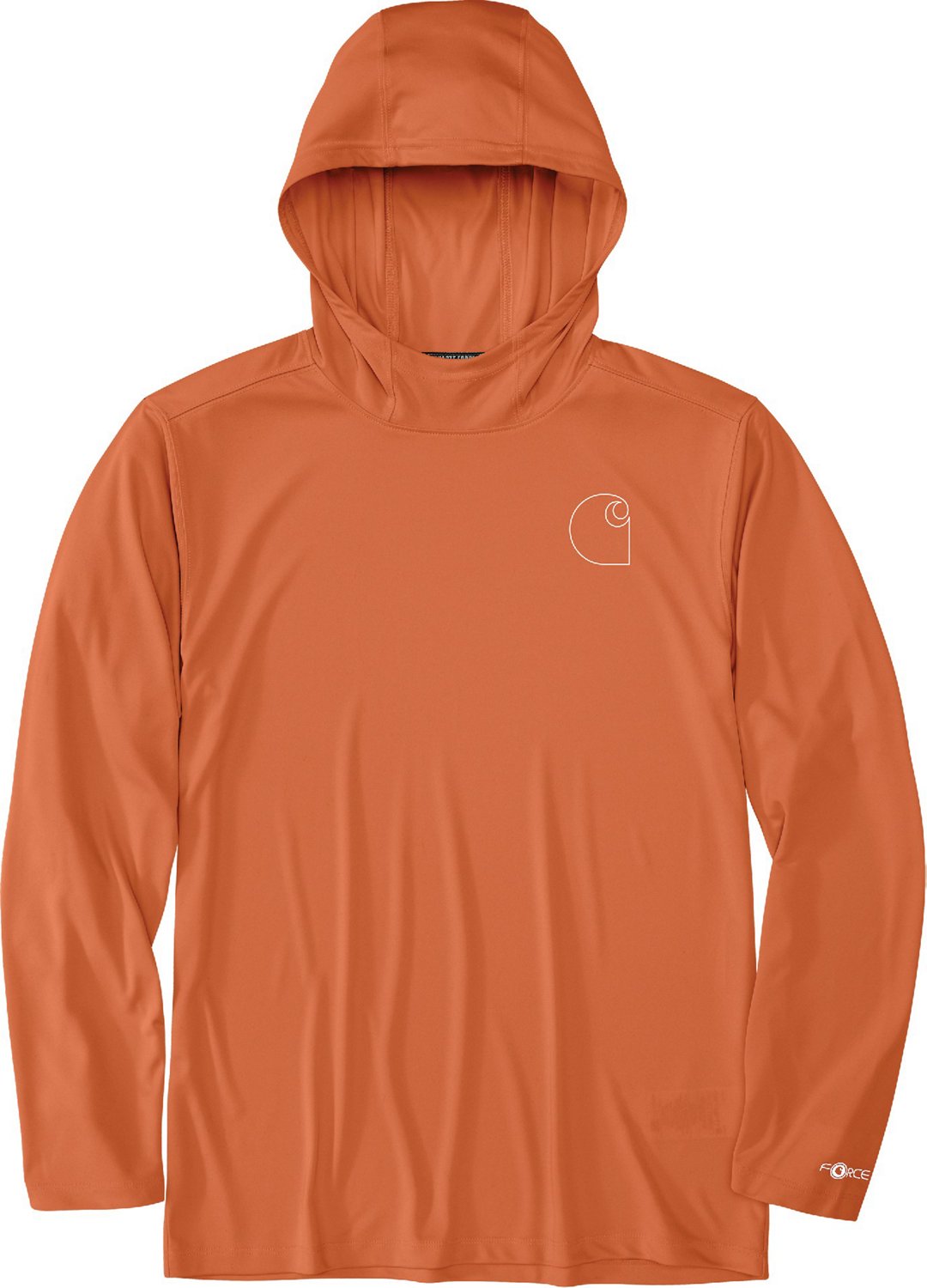 Carhartt Men's Force Sun Defender Lightweight Hooded Long Sleeve T-shirt                                                         - view number 4