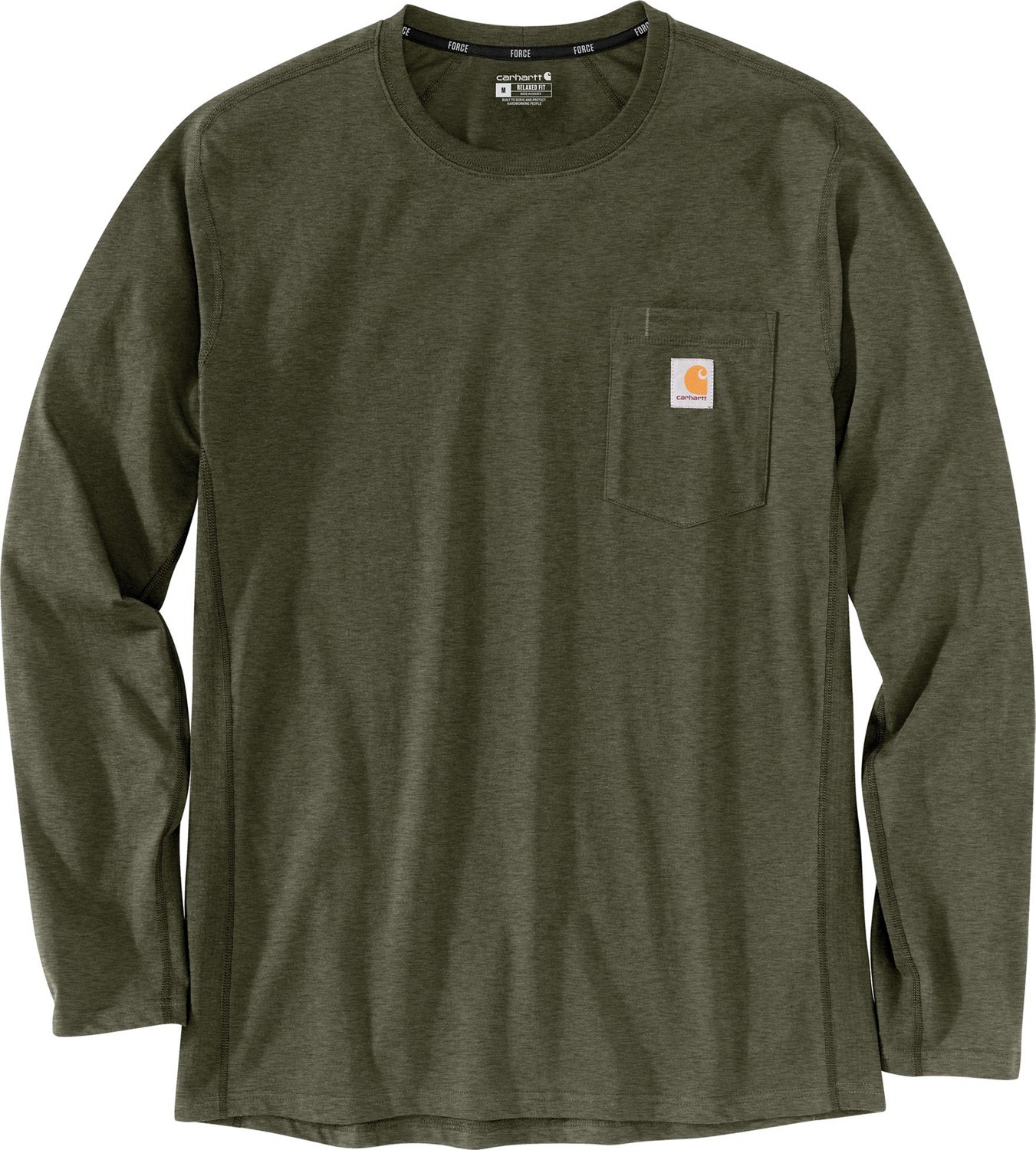 Carhartt Men's Force Relaxed Fit Midweight Pocket Long Sleeve T-shirt. - view number 2