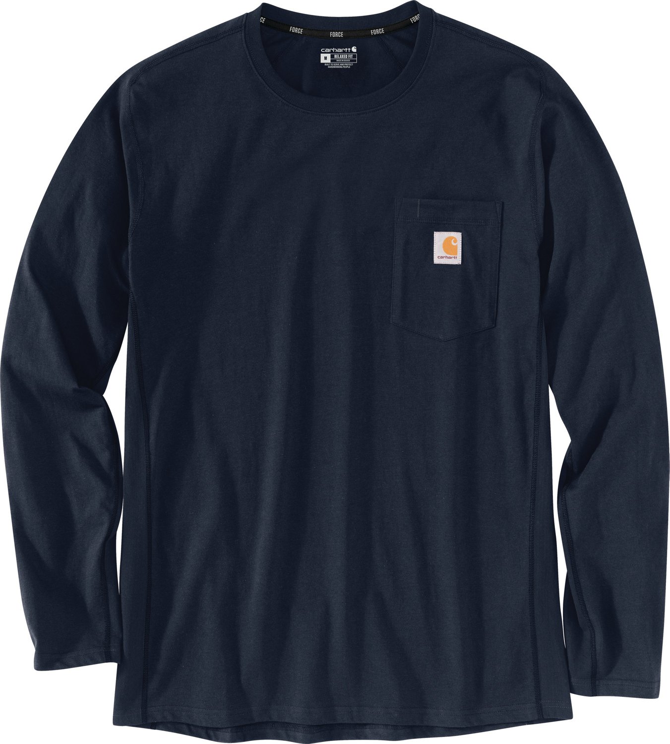 Carhartt Men's Force Relaxed Fit Midweight Pocket Long Sleeve T-shirt. - view number 2