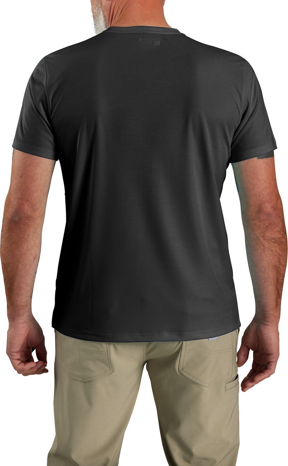Carhartt Men's Force Sun Defender Lightweight Logo Graphic Short Sleeve T-shirt - view number 2
