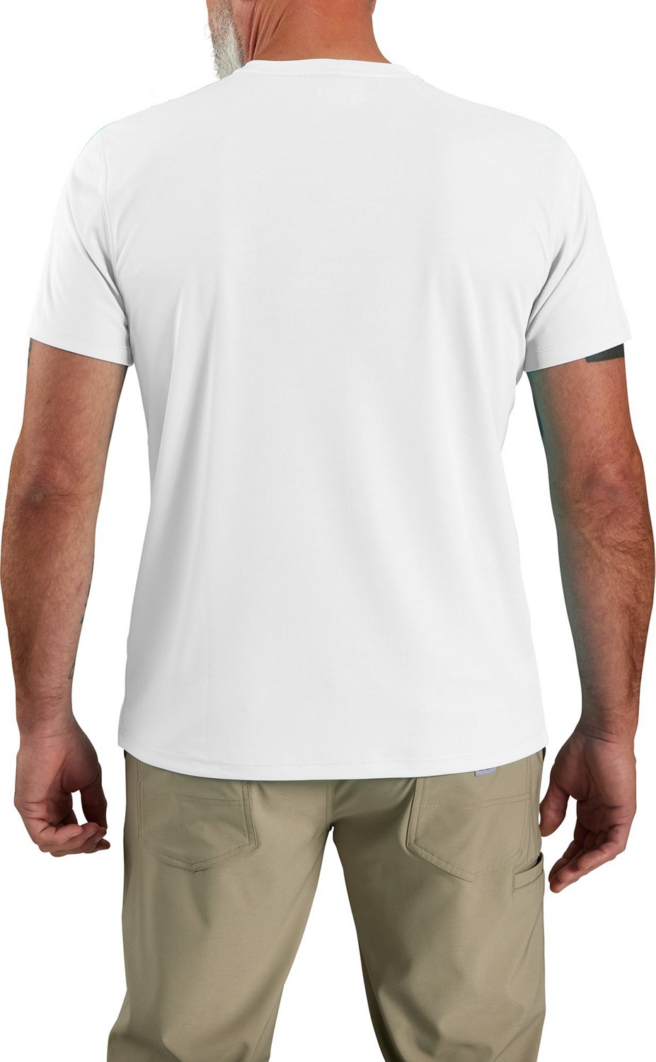 Carhartt Men's Force Sun Defender Lightweight Logo Graphic Short Sleeve T-shirt - view number 2