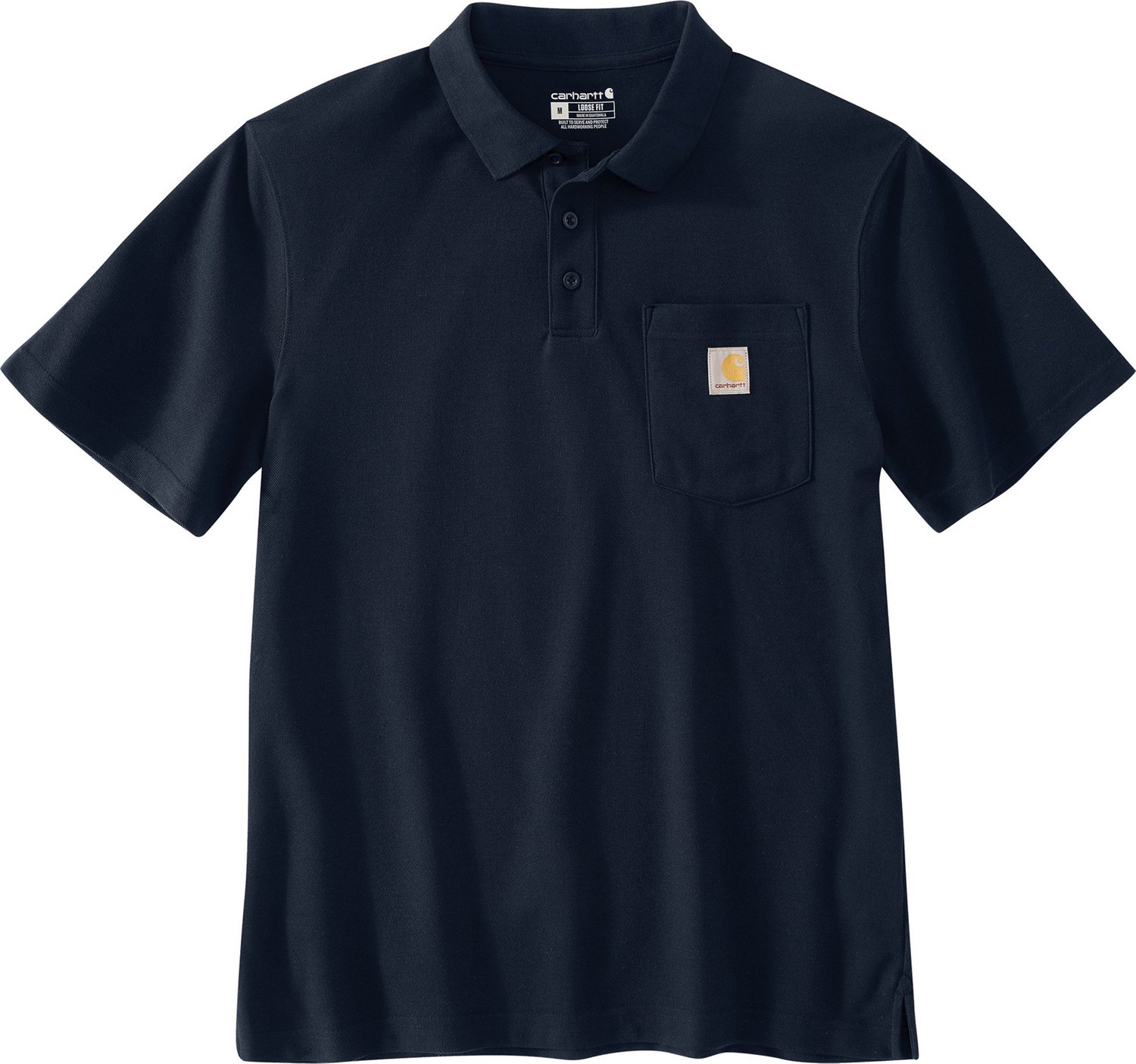 Carhartt Men's Loose Fit Midweight Short Sleeve Pocket Polo Shirt | Academy