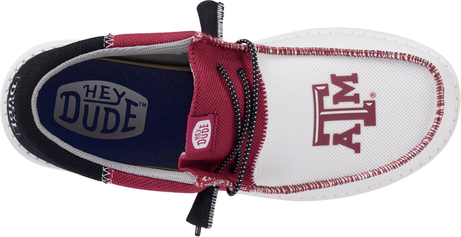 HEYDUDE Wally Mens'  Tri Texas A&M Slip-On Shoes - view number 3