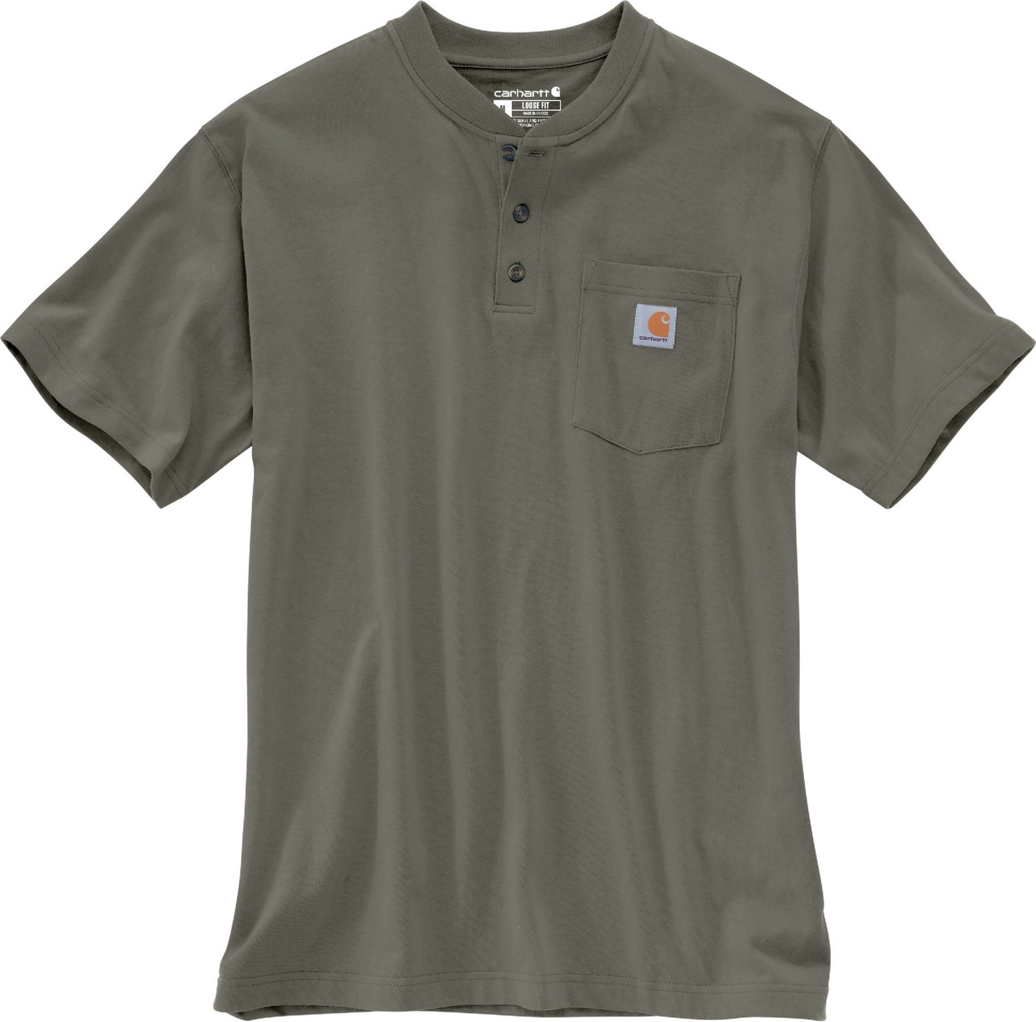 Carhartt Men's Workwear Short Sleeve Henley                                                                                      - view number 2