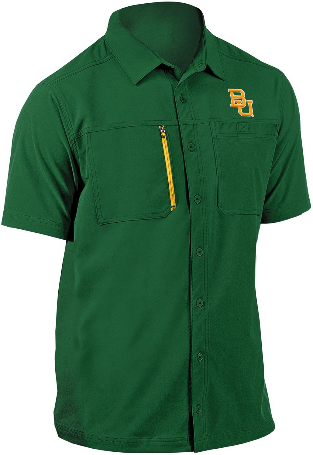 Antigua Men’s Baylor University Kickoff Limited Edition Woven Fishing Shirt