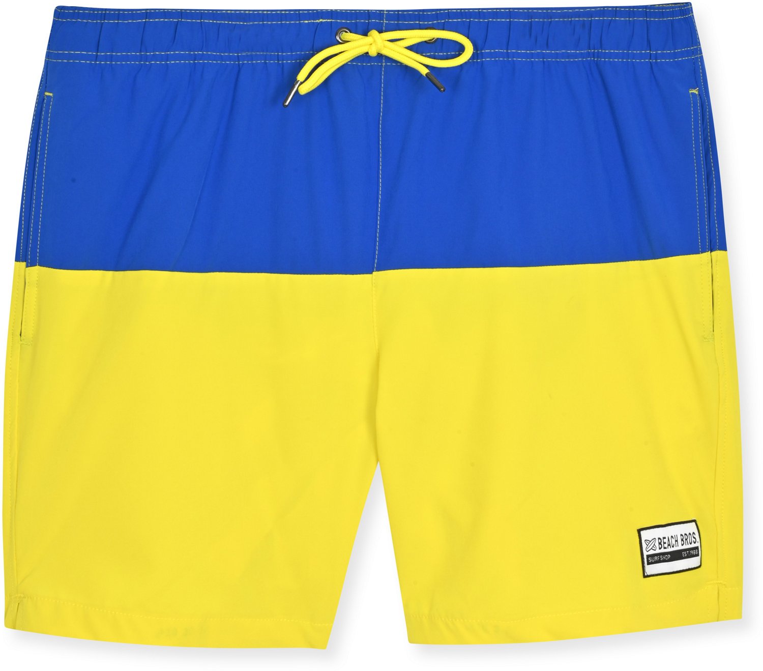 Beach Bros Men's Color Block Swim Trunk Academy
