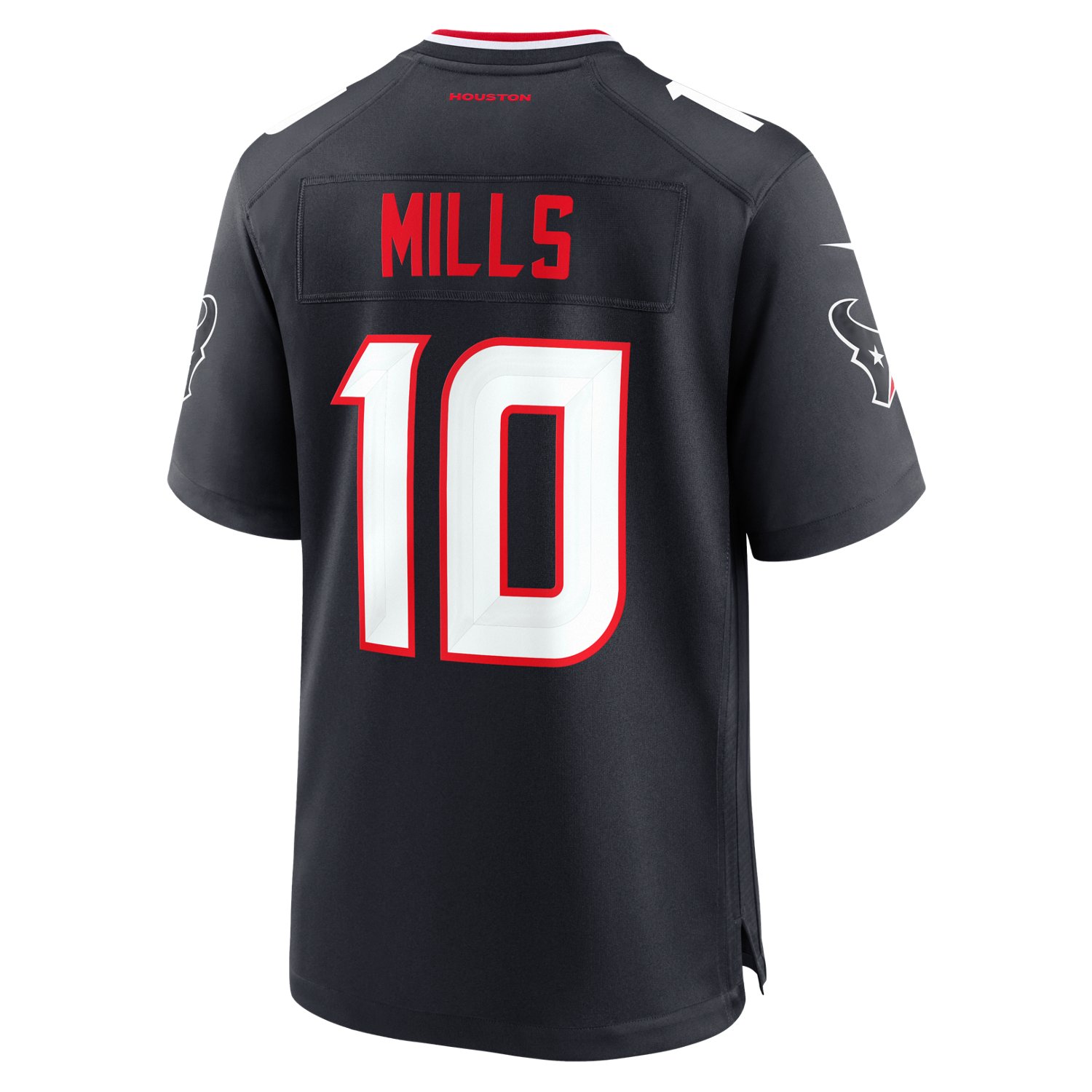 Nike Men s Houston Texans Davis Mills 10 Home Game Jersey Academy