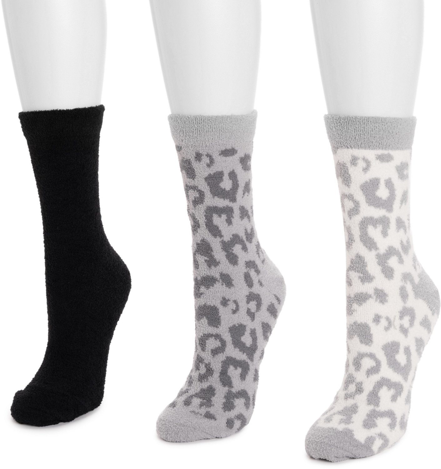 Muk Luks Women's Cozy Compression Crew Socks 3 Pack                                                                              - view number 2