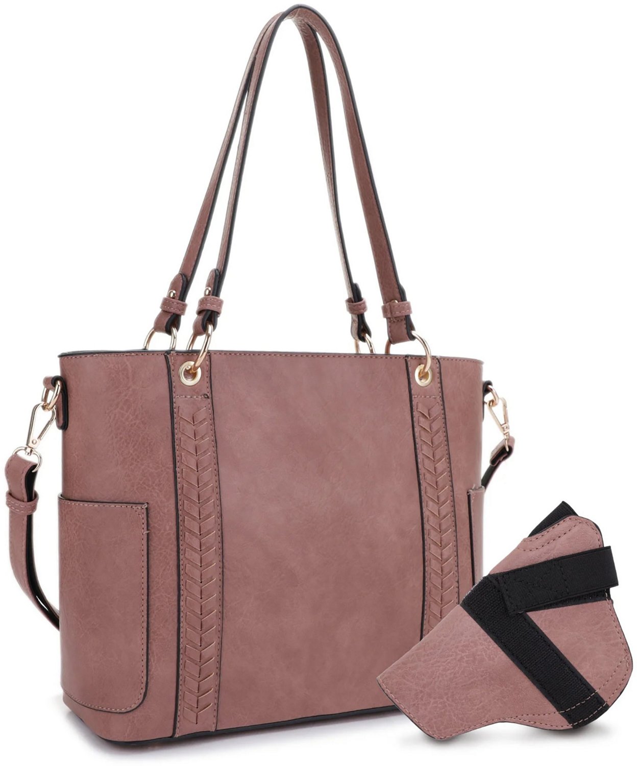 Jessie & James Austin Whipstitching Concealed Carry Lock and Key Tote Bag