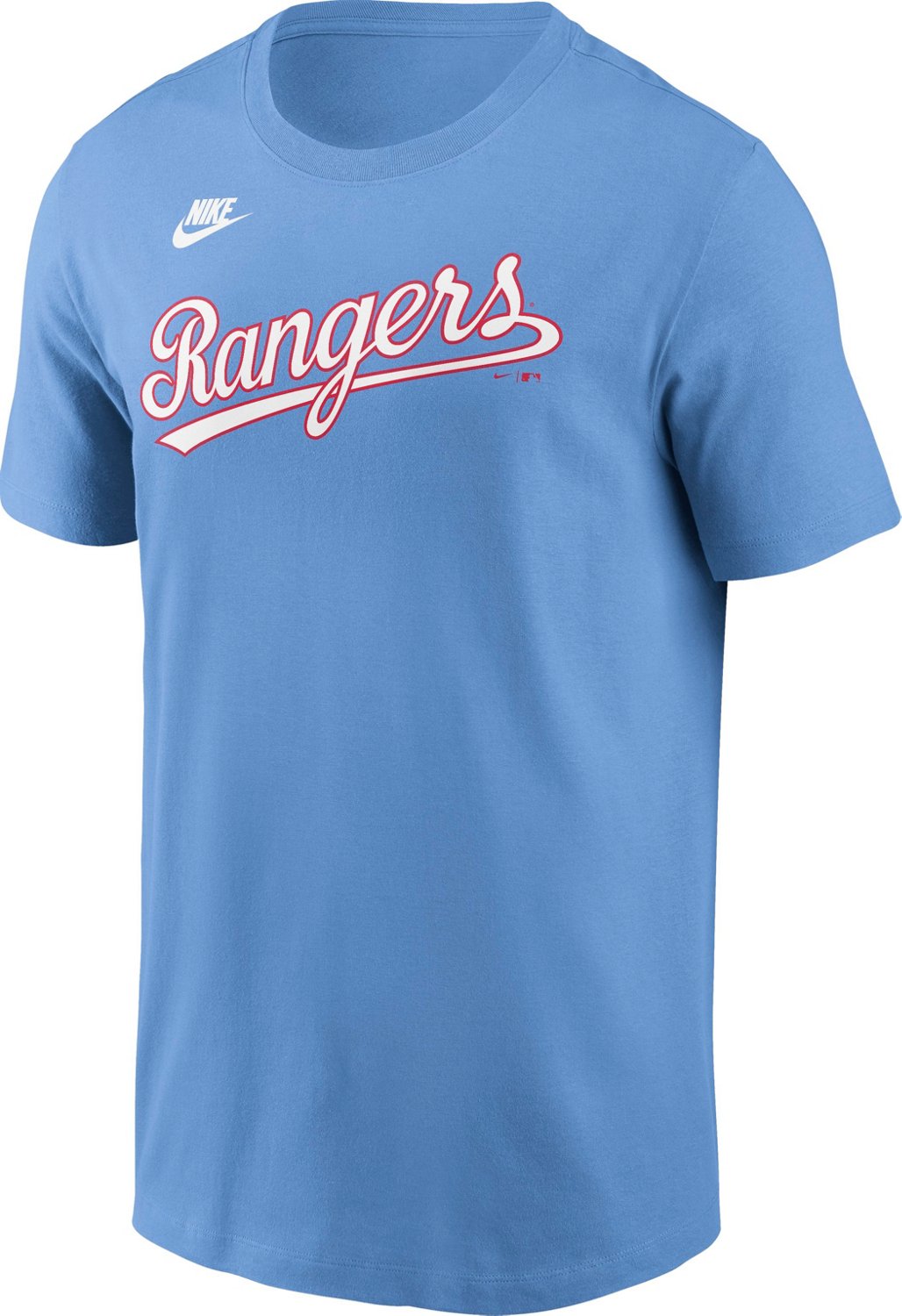Nike Men's Texas Rangers Coop Wordmark Graphic T-shirt - view number 2