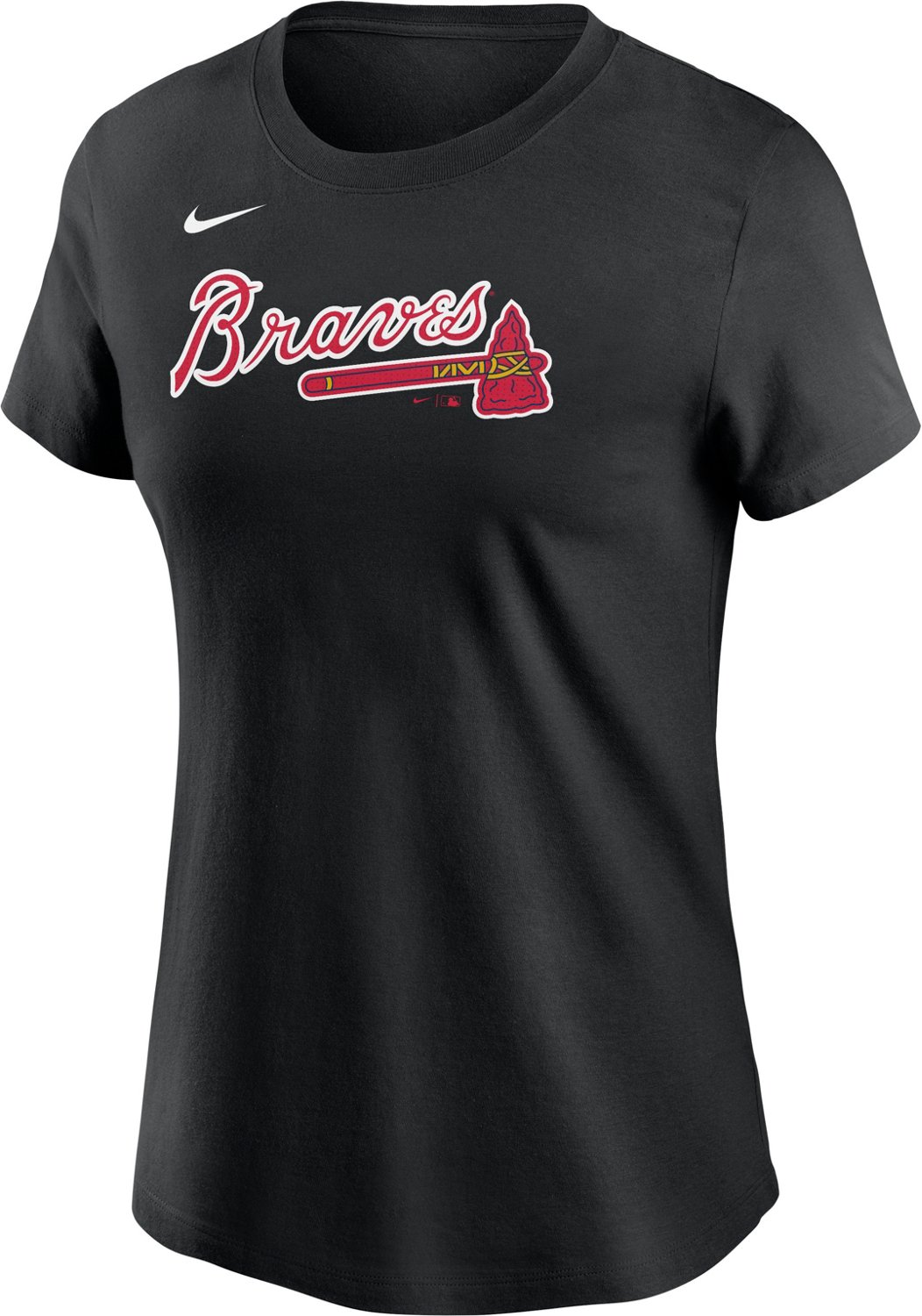 Nike Women’s Atlanta Braves Fuse Wordmark Graphic T-shirt - view number 2