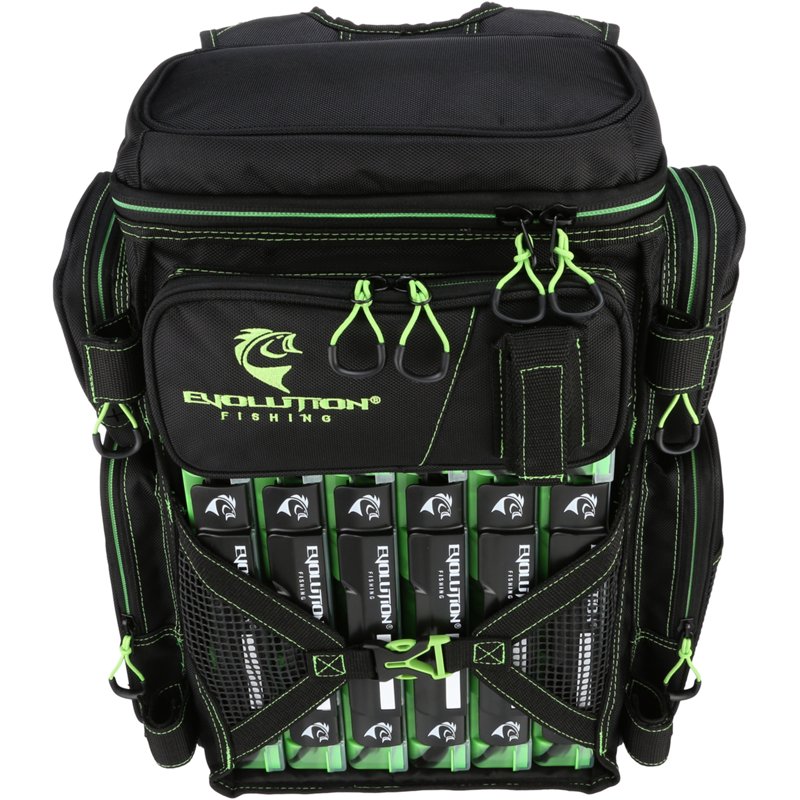 Evolution Fishing 3600 Drift Series Tackle Backpack Green - Soft Tackle Bags at Academy Sports