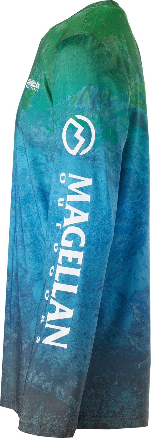 Magellan Outdoors Boys' RT Xtreme Tri Ombre Long Sleeve Shirt - view number 3