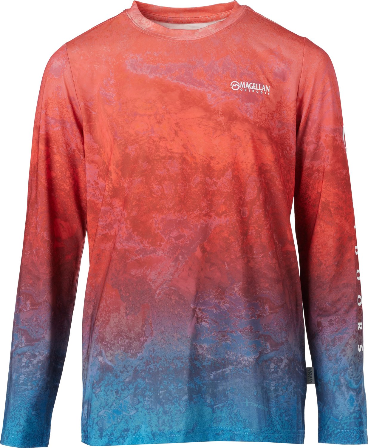 Magellan Outdoors Boys' RT Xtreme Tri Ombre Long Sleeve Shirt