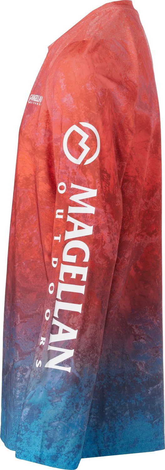 Magellan Outdoors Boys' RT Xtreme Tri Ombre Long Sleeve Shirt - view number 3