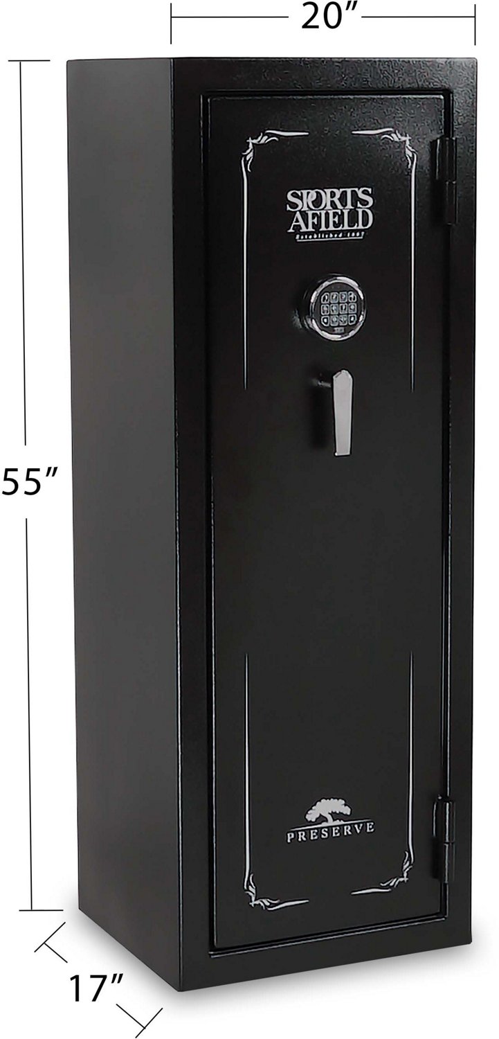 Sports Afield Preserve 18-Gun Fireproof and Waterproof Gun Safe with Electronic Lock - view number 8