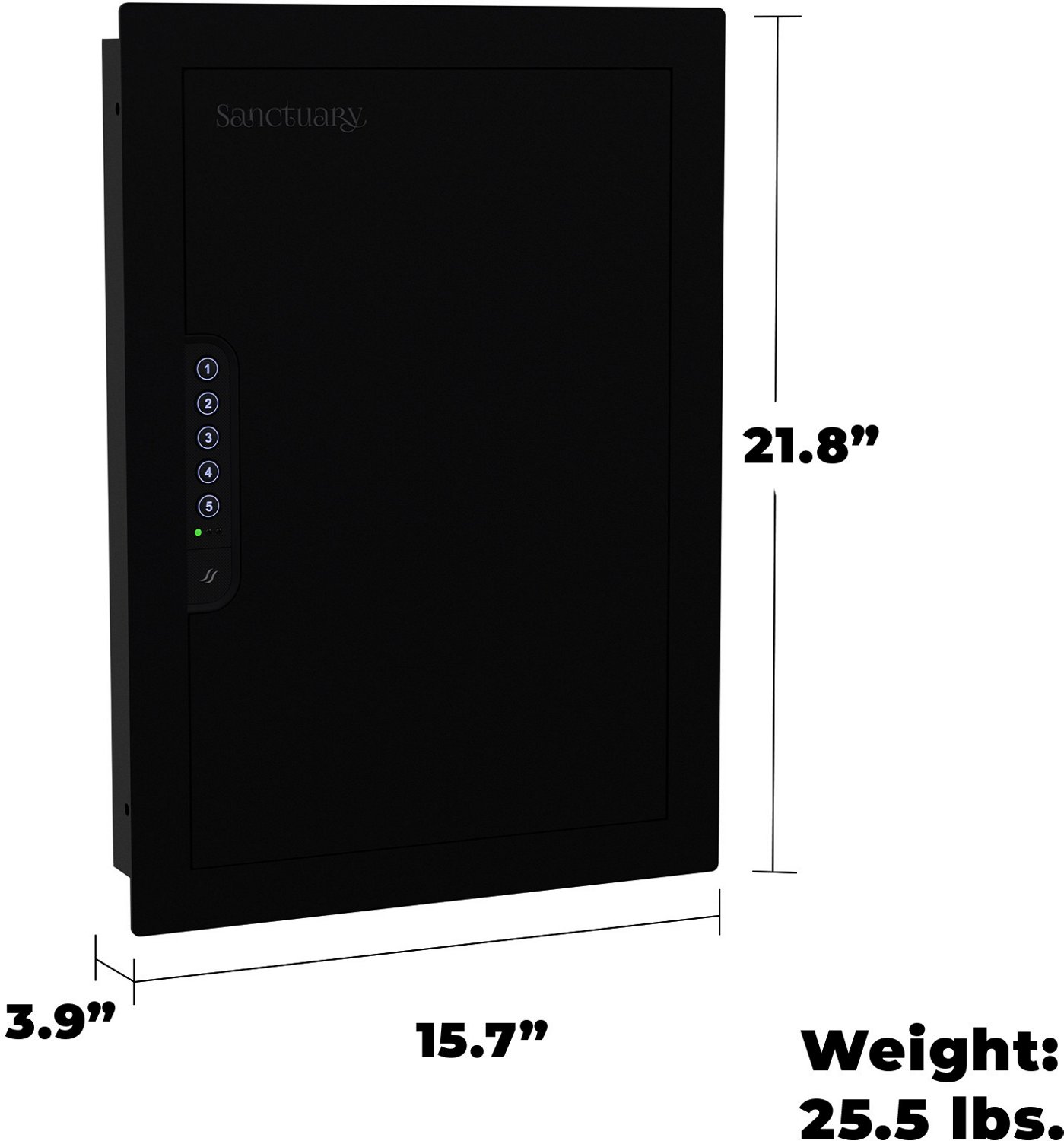 Sanctuary In-Wall Vault with Electronic Lock                                                                                     - view number 4