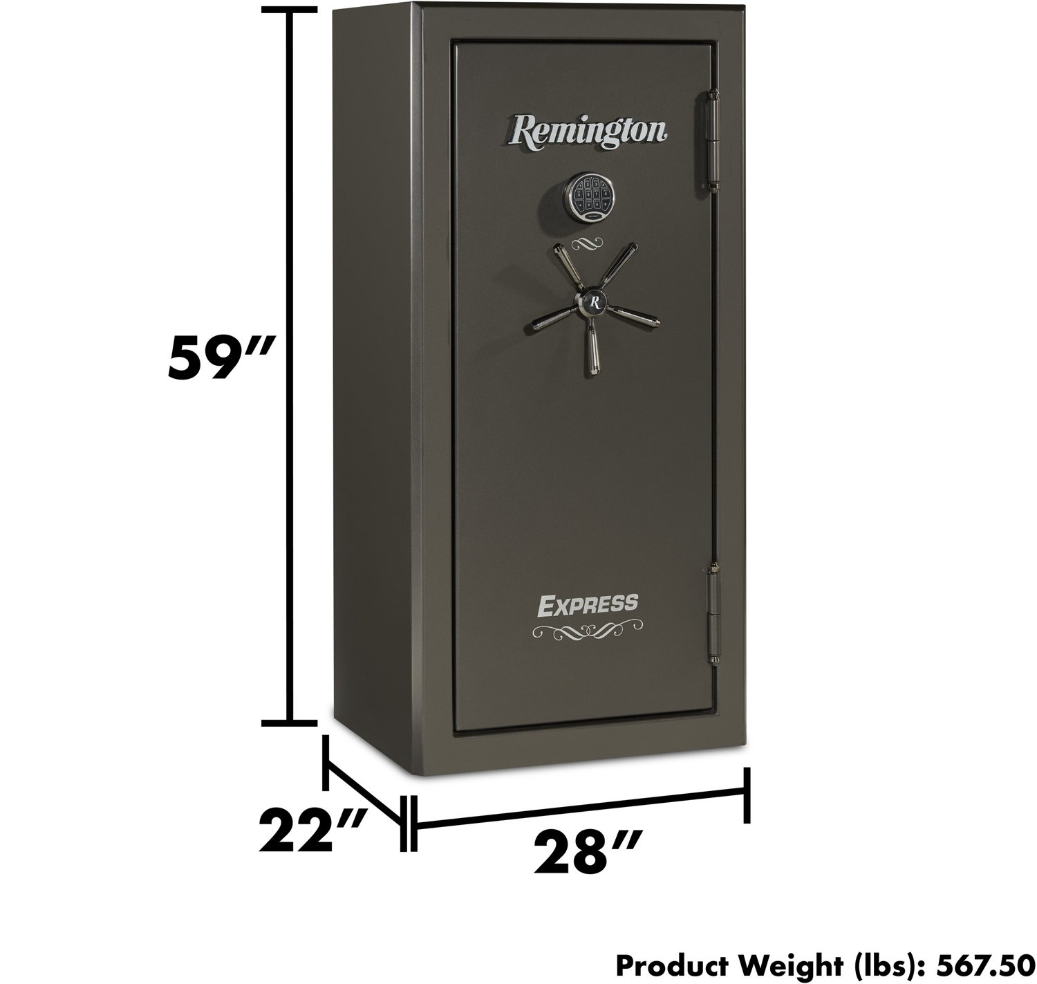 Remington Express 24-Gun Fireproof and Waterproof Gun Safe with Electronic Lock - view number 7
