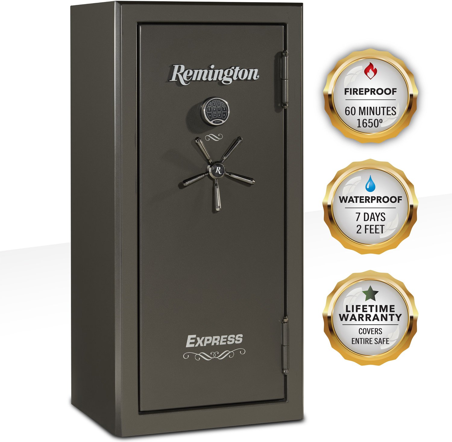 Remington Express 24-Gun Fireproof and Waterproof Gun Safe with Electronic Lock - view number 8