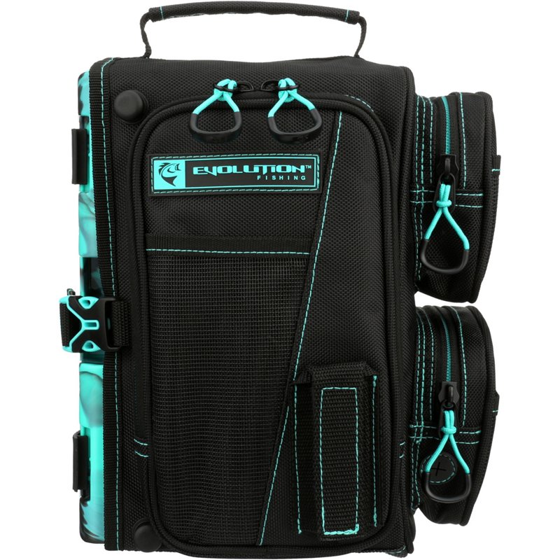 Evolution Fishing 3600 Drift Series Tackle Sling Pack Bright Turquoise/Aqua - Soft Tackle Bags at Academy Sports