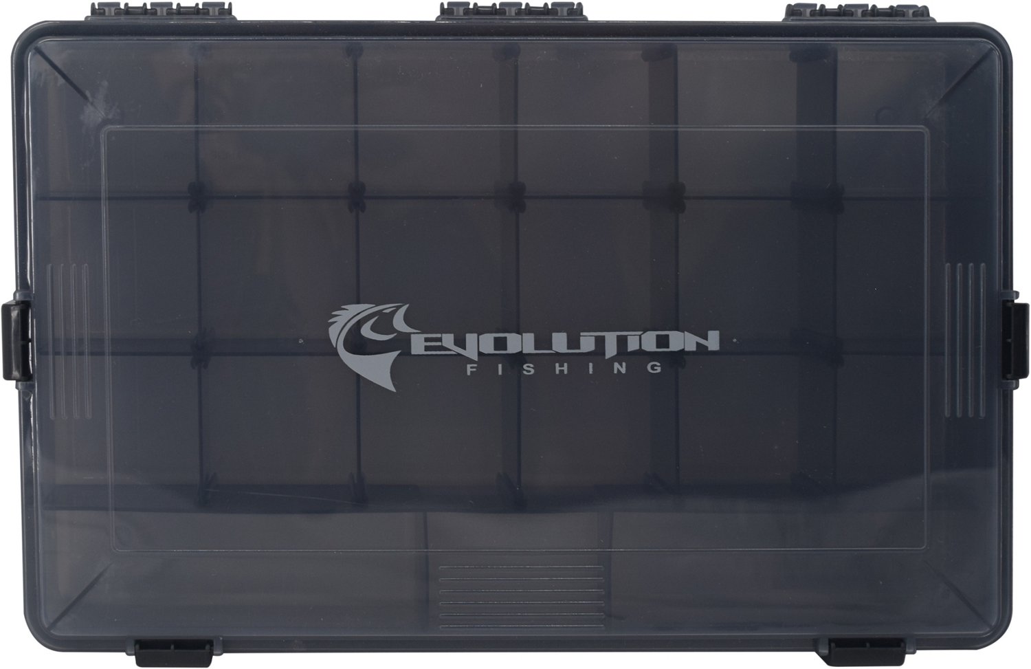Evolution Fishing 3700 Green Latch Waterproof 4-Latch Tackle Tray