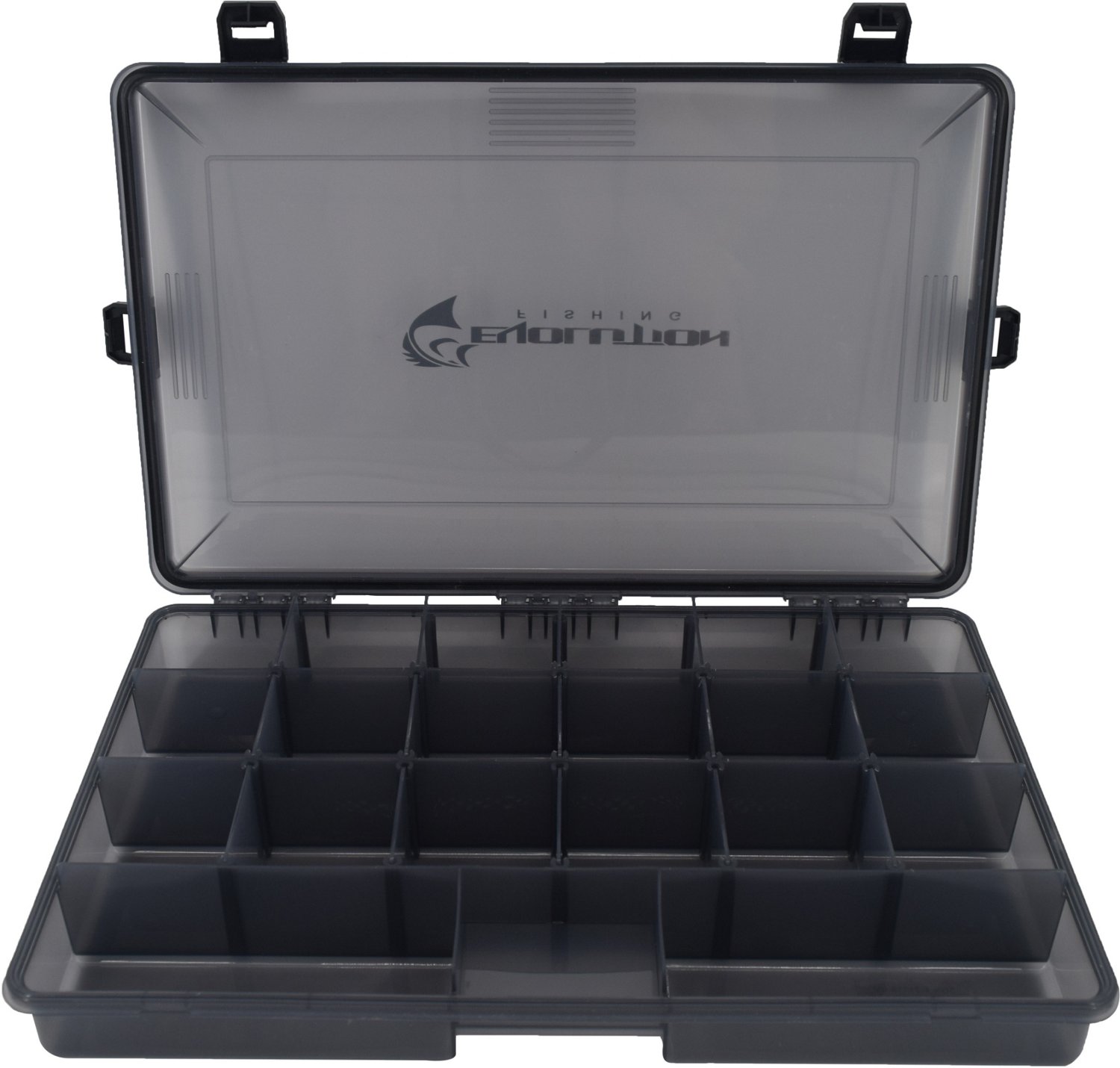 Evolution Fishing 3700 Green Latch Waterproof 4-Latch Tackle Tray - view number 3