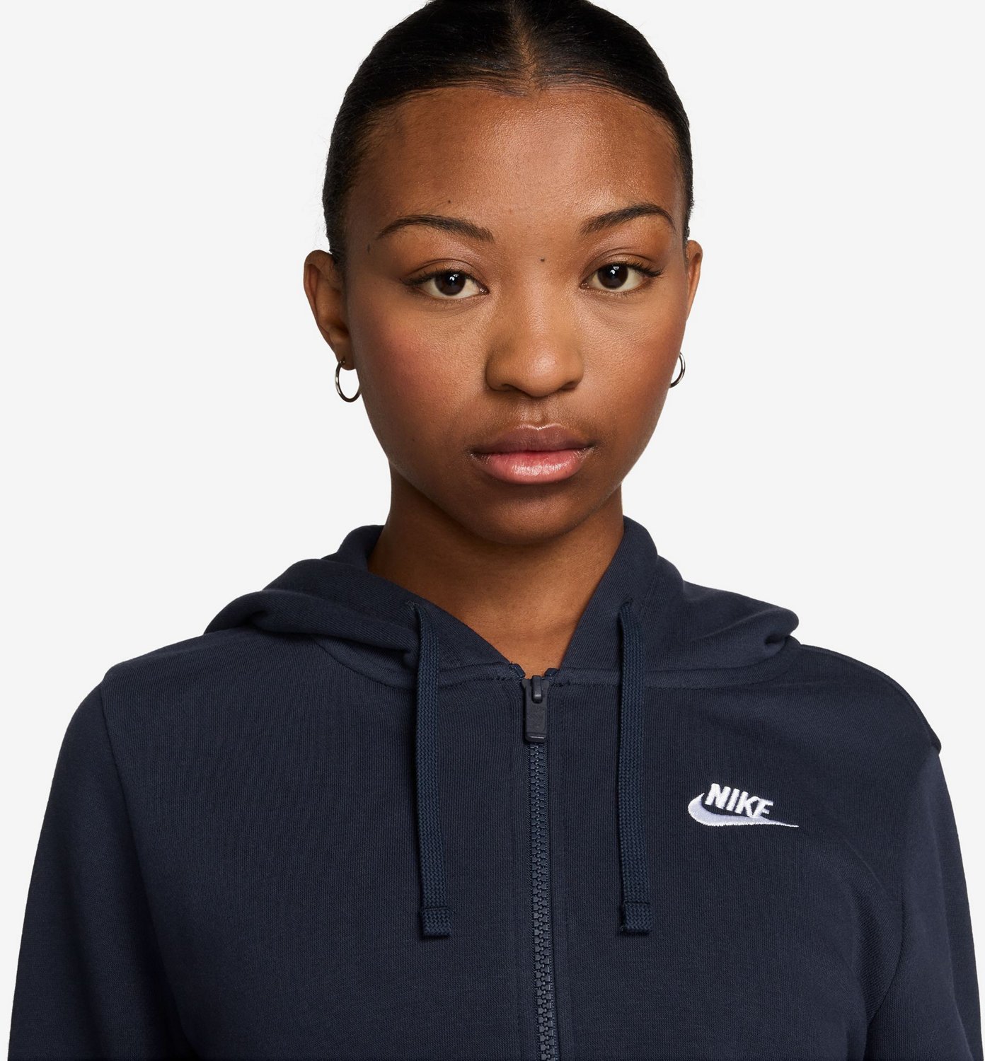 Nike Women s Club Fleece Full Zip Hoodie Academy