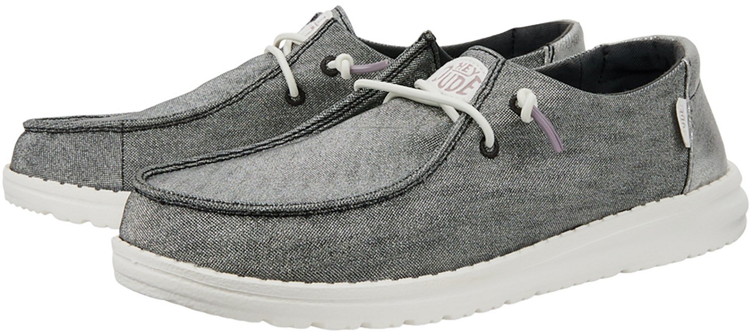 HEYDUDE Women's Wendy Metallic Sparkles Rose Slip-On Shoes - view number 2