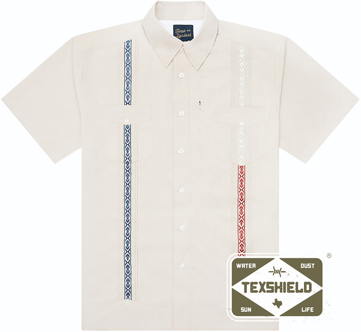 TXS Guayabera Libre Texas Pride Short Sleeve Button Down Shirt - view number 4