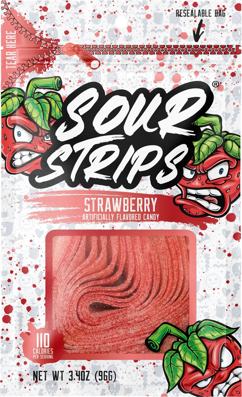 Sour Strips Rainbow Candy
