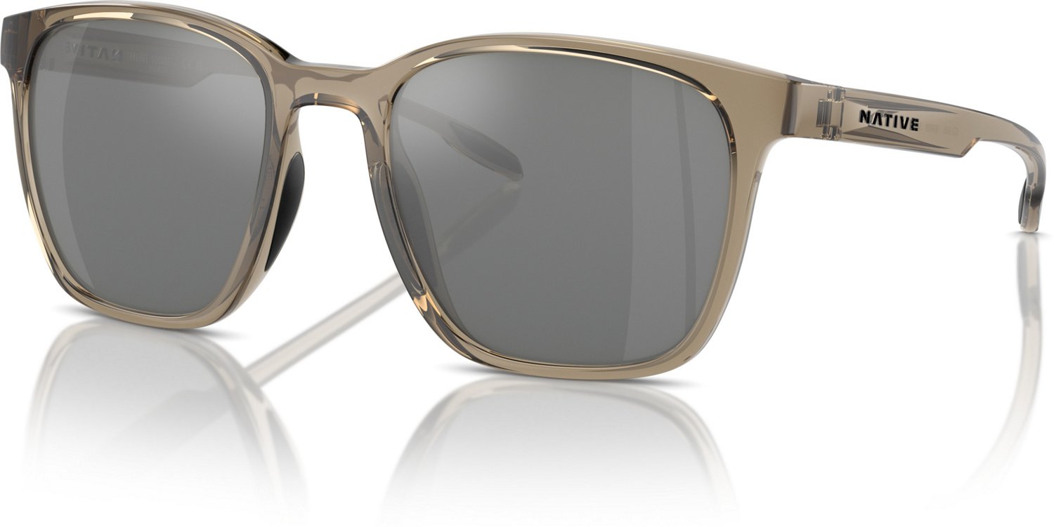 Native Eyewear Targhee Square Silver Reflex Polarized Mirrored Sunglasses - view number 2