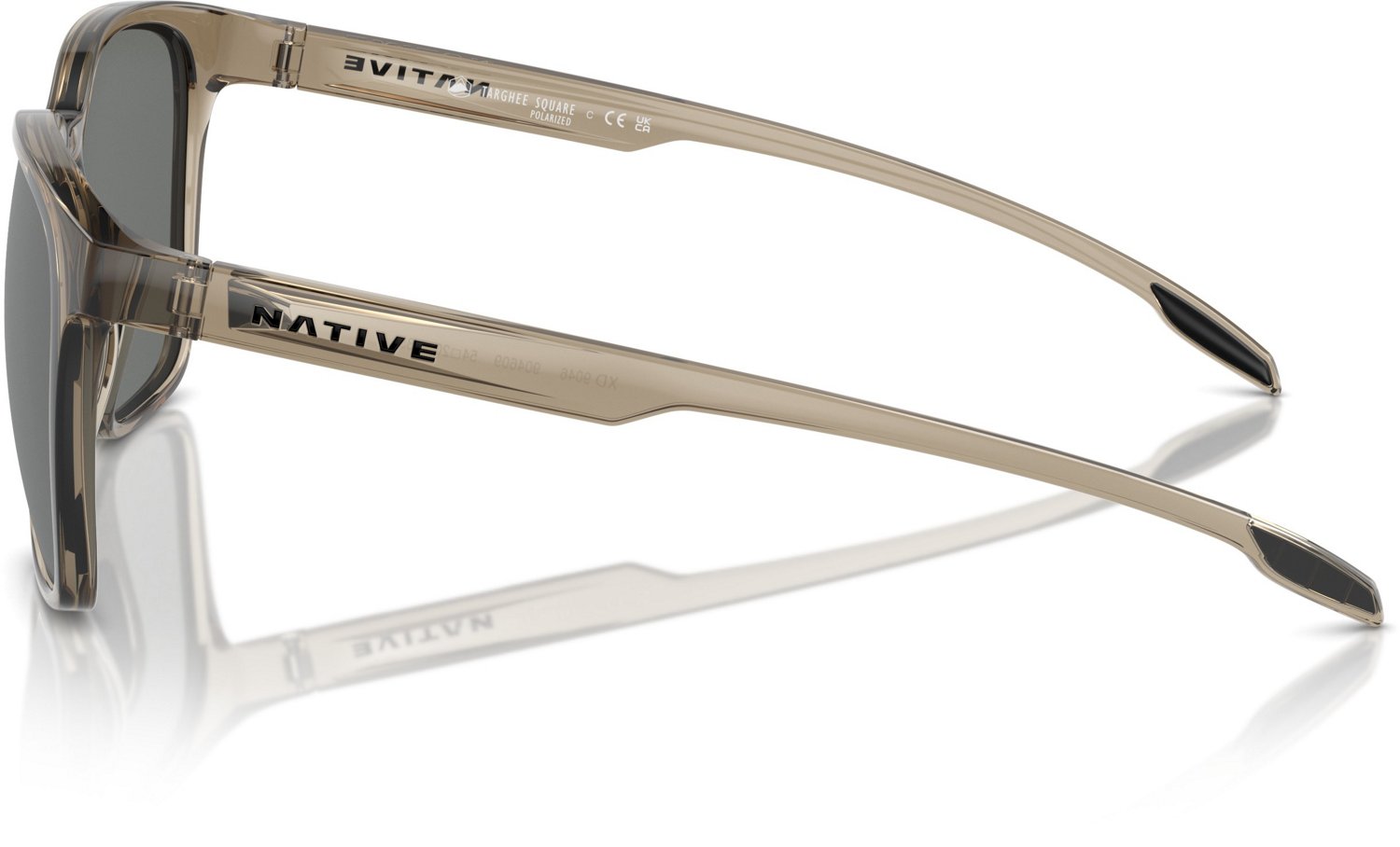 Native Eyewear Targhee Square Silver Reflex Polarized Mirrored Sunglasses - view number 3