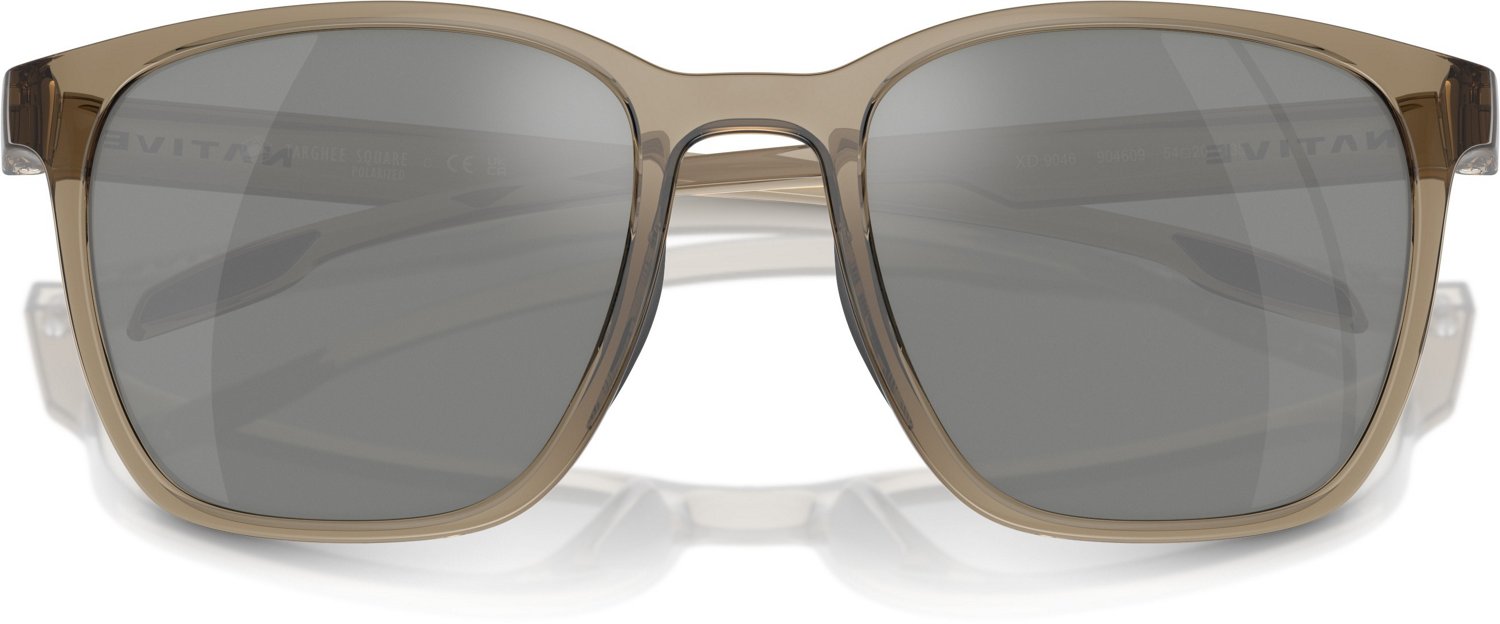 Native Eyewear Targhee Square Silver Reflex Polarized Mirrored Sunglasses - view number 4