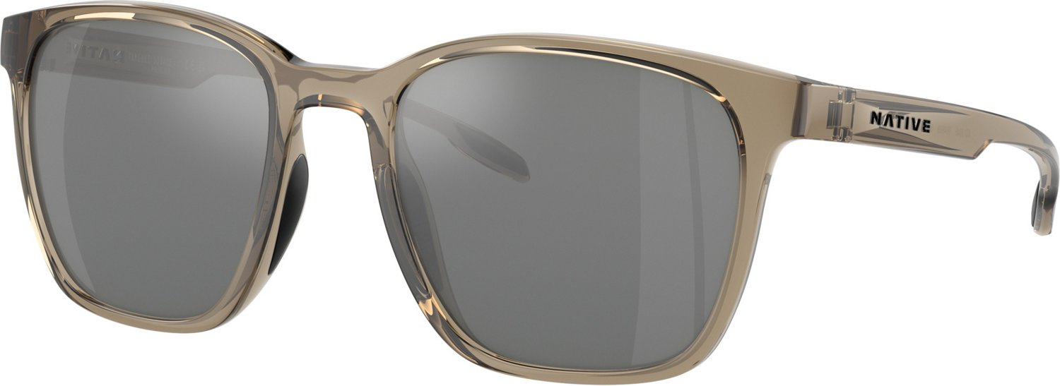 Native Eyewear Targhee Square Silver Reflex Polarized Mirrored Sunglasses - view number 6