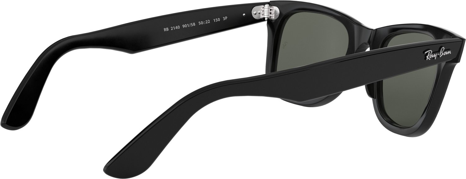Ray-Ban Wayfarer Black and Green Polarized Sunglasses                                                                            - view number 5