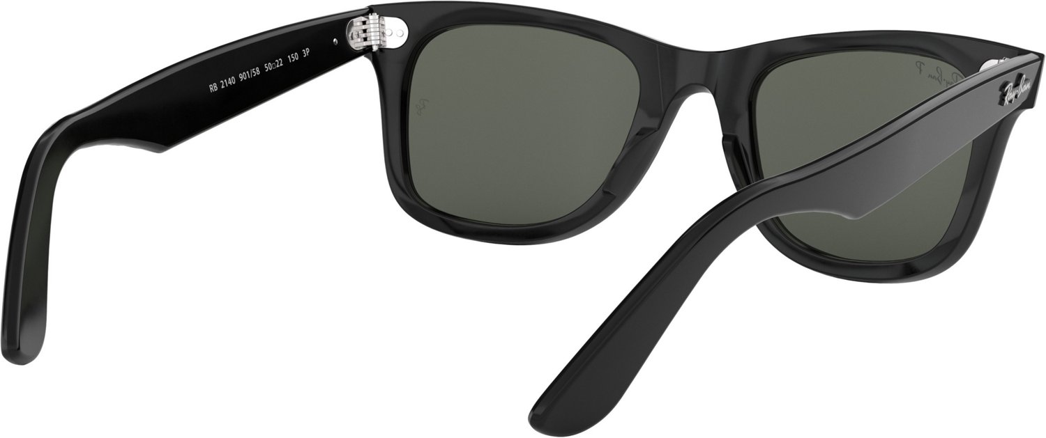 Ray-Ban Wayfarer Black and Green Polarized Sunglasses                                                                            - view number 6