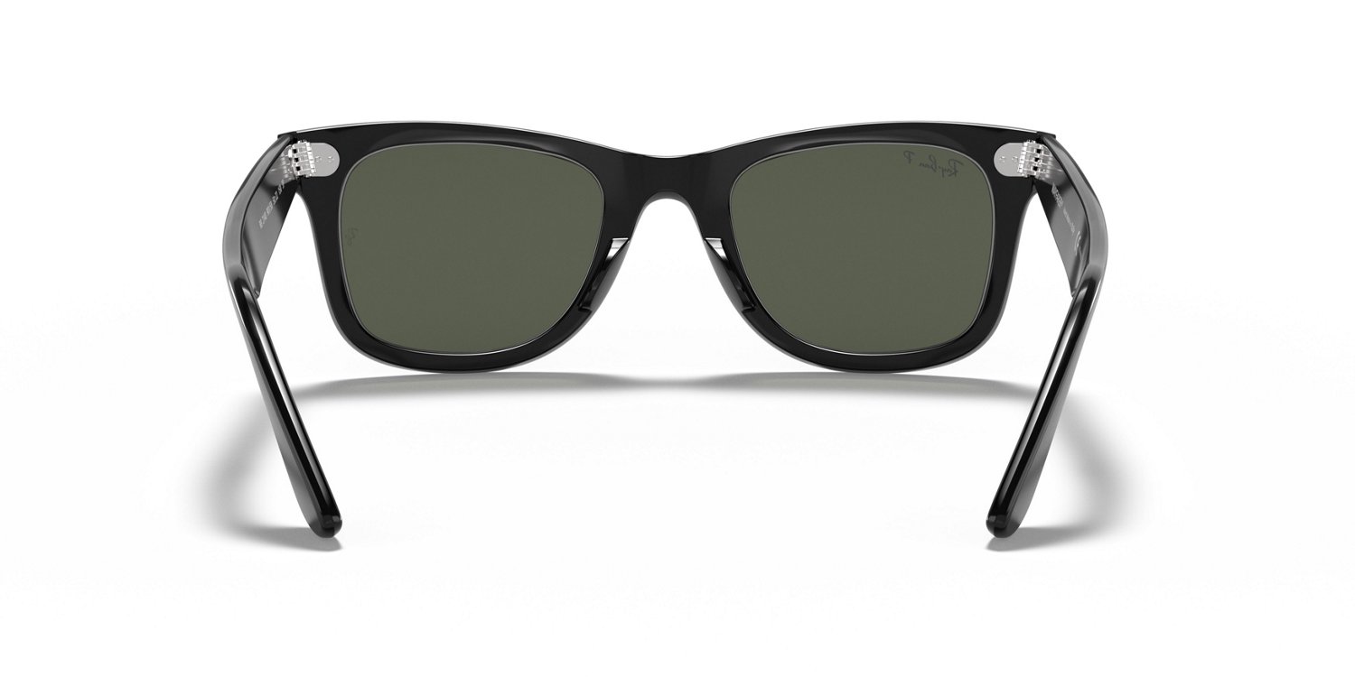 Ray-Ban Wayfarer Black and Green Polarized Sunglasses                                                                            - view number 7