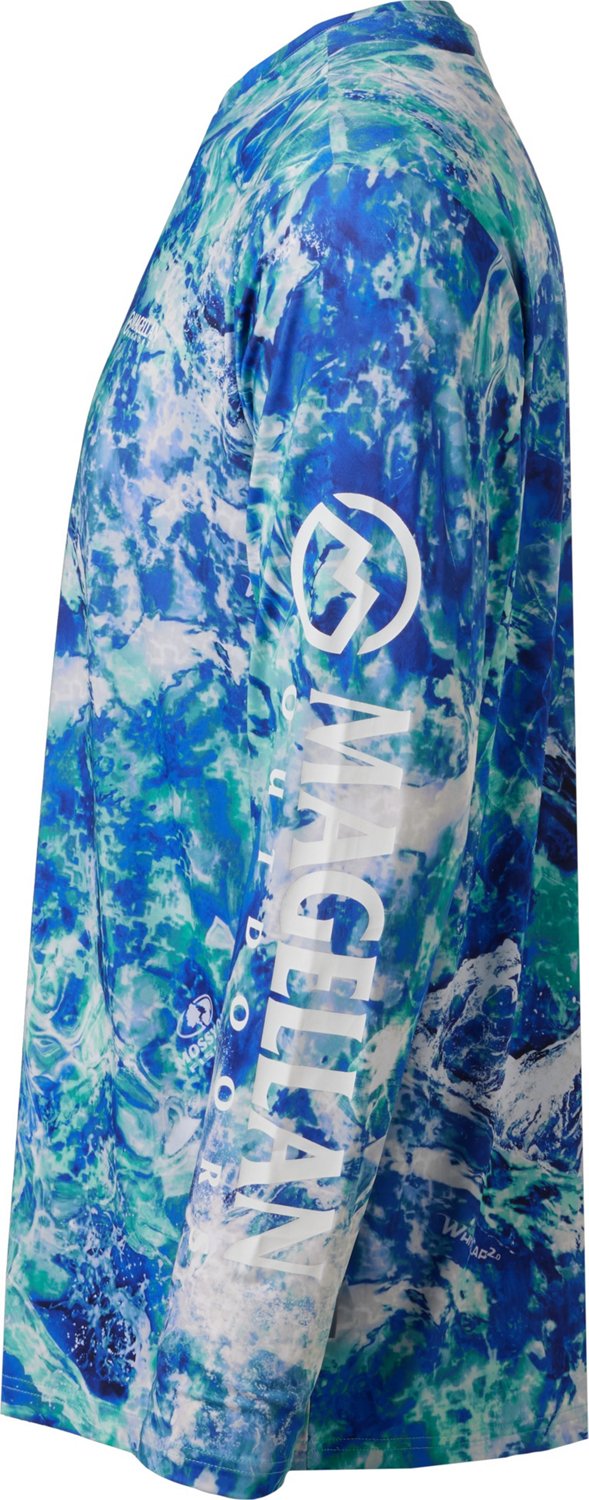 Magellan Outdoors Men's FishGear Mossy Oak Whitecap Long Sleeve Crew T-shirt - view number 5