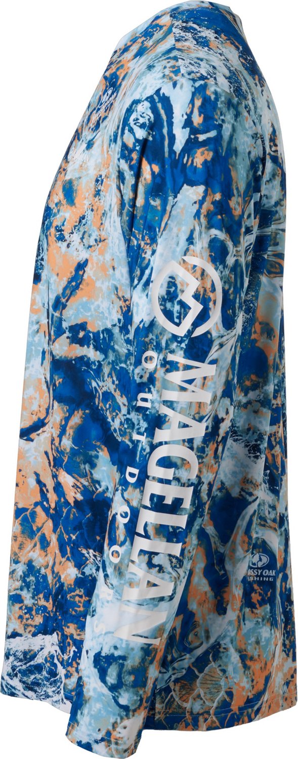 Magellan Outdoors Men's FishGear Mossy Oak Whitecap Long Sleeve Crew T-shirt - view number 3